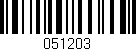 Código de barras (EAN, GTIN, SKU, ISBN): '051203'