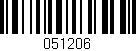 Código de barras (EAN, GTIN, SKU, ISBN): '051206'