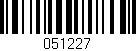 Código de barras (EAN, GTIN, SKU, ISBN): '051227'