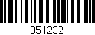 Código de barras (EAN, GTIN, SKU, ISBN): '051232'