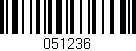 Código de barras (EAN, GTIN, SKU, ISBN): '051236'