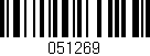 Código de barras (EAN, GTIN, SKU, ISBN): '051269'