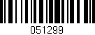 Código de barras (EAN, GTIN, SKU, ISBN): '051299'