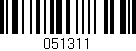 Código de barras (EAN, GTIN, SKU, ISBN): '051311'