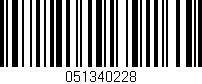 Código de barras (EAN, GTIN, SKU, ISBN): '051340228'