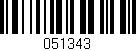 Código de barras (EAN, GTIN, SKU, ISBN): '051343'