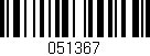 Código de barras (EAN, GTIN, SKU, ISBN): '051367'
