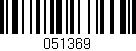 Código de barras (EAN, GTIN, SKU, ISBN): '051369'