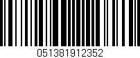 Código de barras (EAN, GTIN, SKU, ISBN): '051381912352'