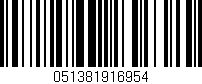 Código de barras (EAN, GTIN, SKU, ISBN): '051381916954'