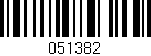 Código de barras (EAN, GTIN, SKU, ISBN): '051382'