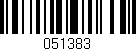 Código de barras (EAN, GTIN, SKU, ISBN): '051383'