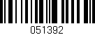 Código de barras (EAN, GTIN, SKU, ISBN): '051392'