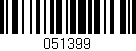 Código de barras (EAN, GTIN, SKU, ISBN): '051399'