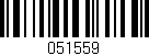 Código de barras (EAN, GTIN, SKU, ISBN): '051559'
