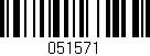 Código de barras (EAN, GTIN, SKU, ISBN): '051571'