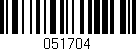 Código de barras (EAN, GTIN, SKU, ISBN): '051704'