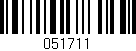 Código de barras (EAN, GTIN, SKU, ISBN): '051711'