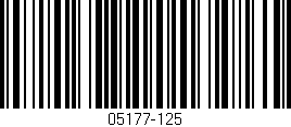 Código de barras (EAN, GTIN, SKU, ISBN): '05177-125'