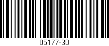 Código de barras (EAN, GTIN, SKU, ISBN): '05177-30'