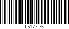 Código de barras (EAN, GTIN, SKU, ISBN): '05177-75'