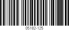 Código de barras (EAN, GTIN, SKU, ISBN): '05182-125'
