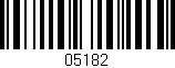 Código de barras (EAN, GTIN, SKU, ISBN): '05182'