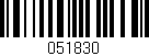 Código de barras (EAN, GTIN, SKU, ISBN): '051830'