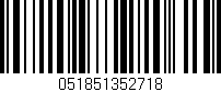Código de barras (EAN, GTIN, SKU, ISBN): '051851352718'