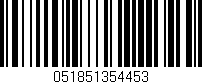 Código de barras (EAN, GTIN, SKU, ISBN): '051851354453'