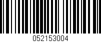 Código de barras (EAN, GTIN, SKU, ISBN): '052153004'