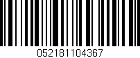 Código de barras (EAN, GTIN, SKU, ISBN): '052181104367'