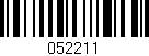 Código de barras (EAN, GTIN, SKU, ISBN): '052211'