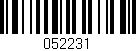 Código de barras (EAN, GTIN, SKU, ISBN): '052231'
