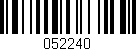 Código de barras (EAN, GTIN, SKU, ISBN): '052240'