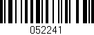 Código de barras (EAN, GTIN, SKU, ISBN): '052241'