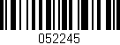 Código de barras (EAN, GTIN, SKU, ISBN): '052245'