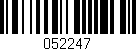 Código de barras (EAN, GTIN, SKU, ISBN): '052247'