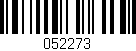 Código de barras (EAN, GTIN, SKU, ISBN): '052273'