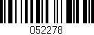 Código de barras (EAN, GTIN, SKU, ISBN): '052278'