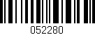 Código de barras (EAN, GTIN, SKU, ISBN): '052280'