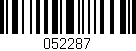 Código de barras (EAN, GTIN, SKU, ISBN): '052287'