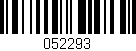 Código de barras (EAN, GTIN, SKU, ISBN): '052293'