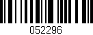 Código de barras (EAN, GTIN, SKU, ISBN): '052296'