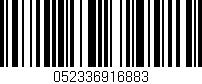 Código de barras (EAN, GTIN, SKU, ISBN): '052336916883'