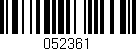 Código de barras (EAN, GTIN, SKU, ISBN): '052361'