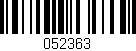 Código de barras (EAN, GTIN, SKU, ISBN): '052363'