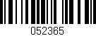 Código de barras (EAN, GTIN, SKU, ISBN): '052365'