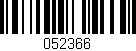 Código de barras (EAN, GTIN, SKU, ISBN): '052366'