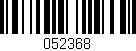 Código de barras (EAN, GTIN, SKU, ISBN): '052368'